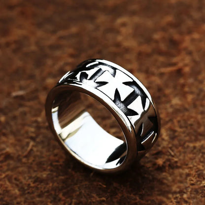 Sacrament Cross Band Ring