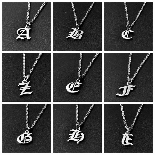 Heirloom Old English Initial Necklace