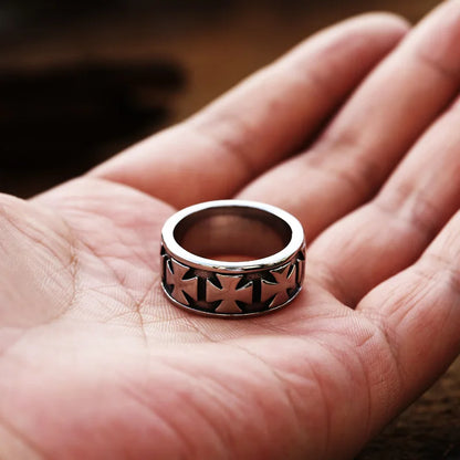 Sacrament Cross Band Ring
