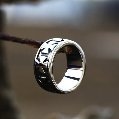 Sacrament Cross Band Ring