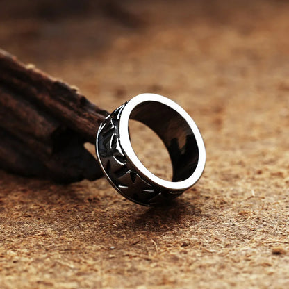 Sacrament Cross Band Ring