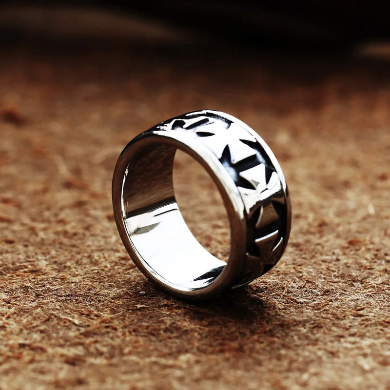 Sacrament Cross Band Ring