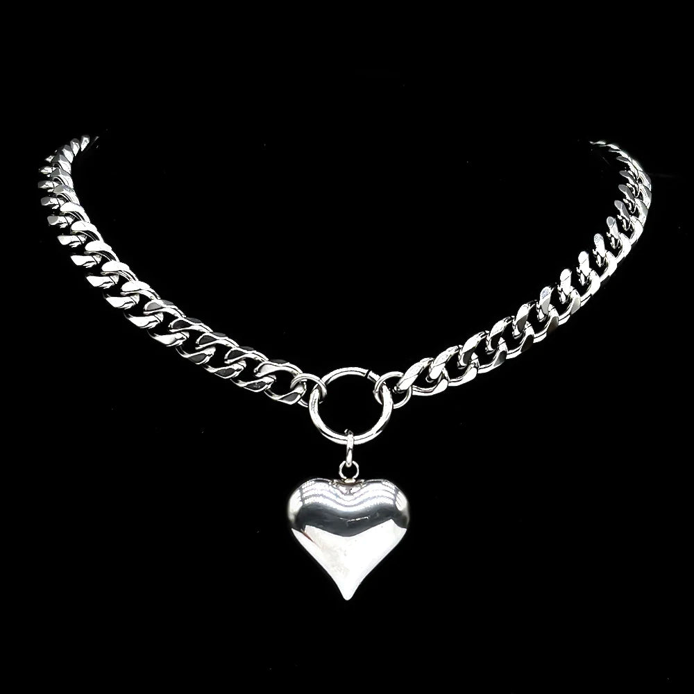 Heartbreaker Chunky Heart Necklace