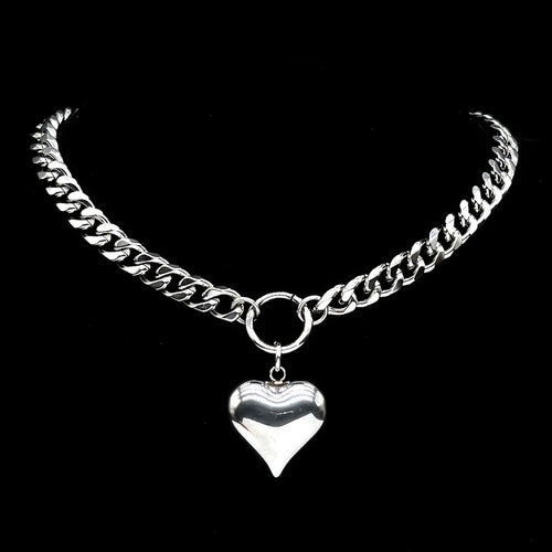 Heartbreaker Chunky Heart Necklace