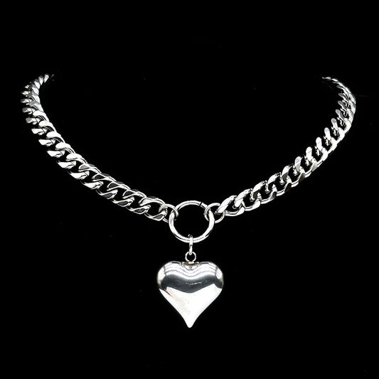 Heartbreaker Chunky Heart Necklace