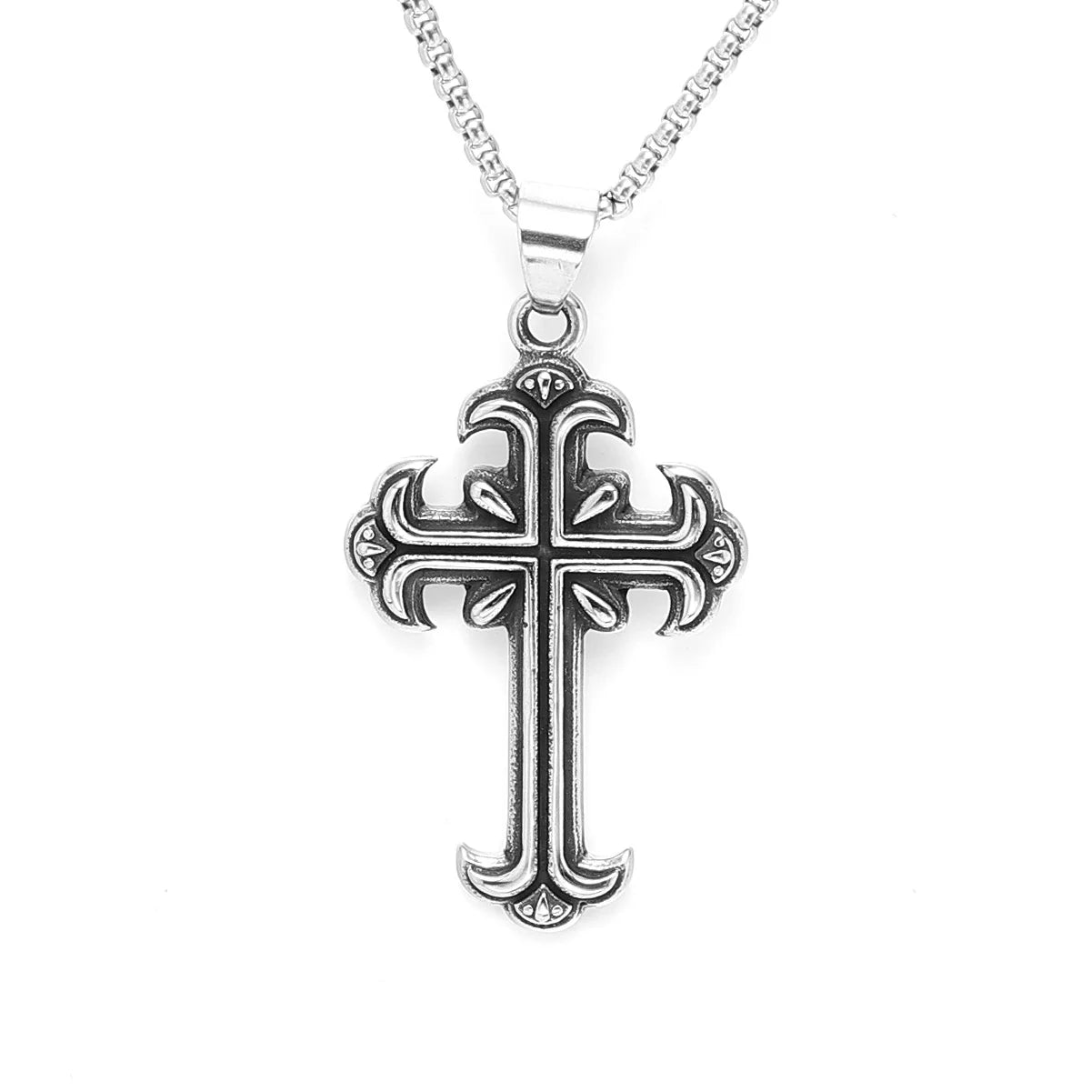 Sanctum Carved Cross Necklace