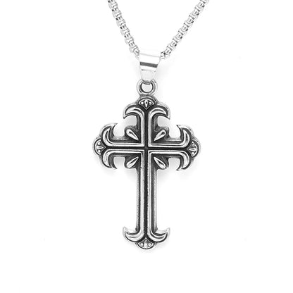 Sanctum Carved Cross Necklace