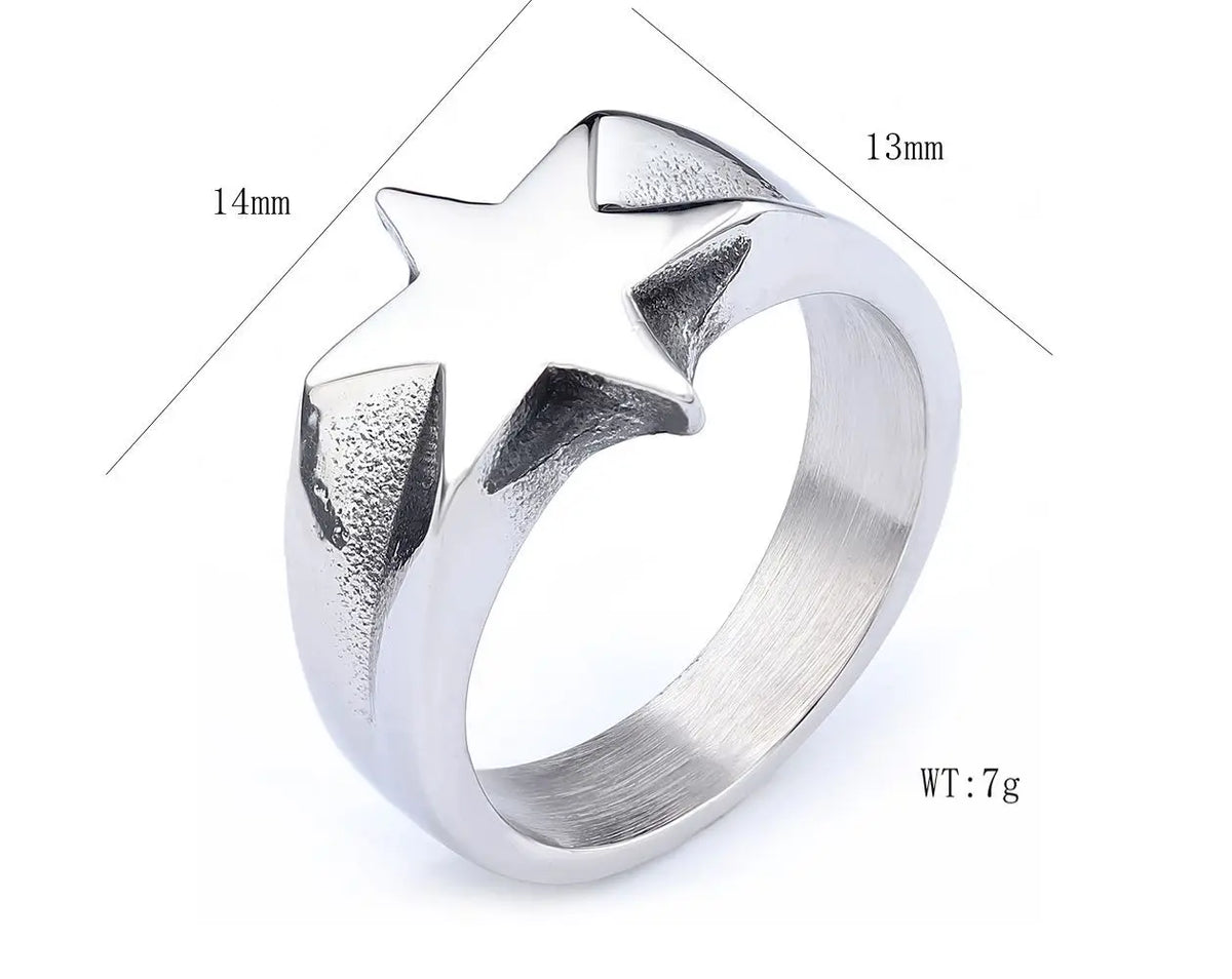 Polaris Six-Point Star Ring