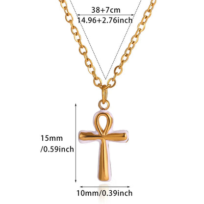Vesper Cross Pendant Necklace