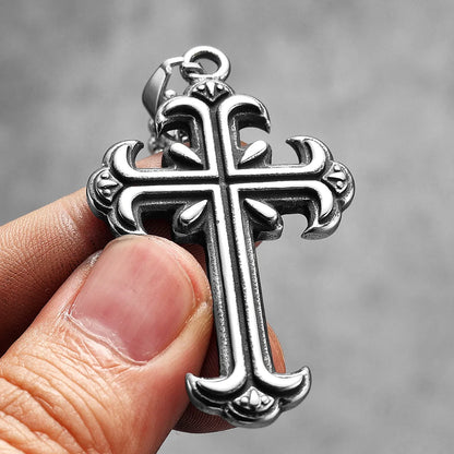 Sanctum Carved Cross Necklace