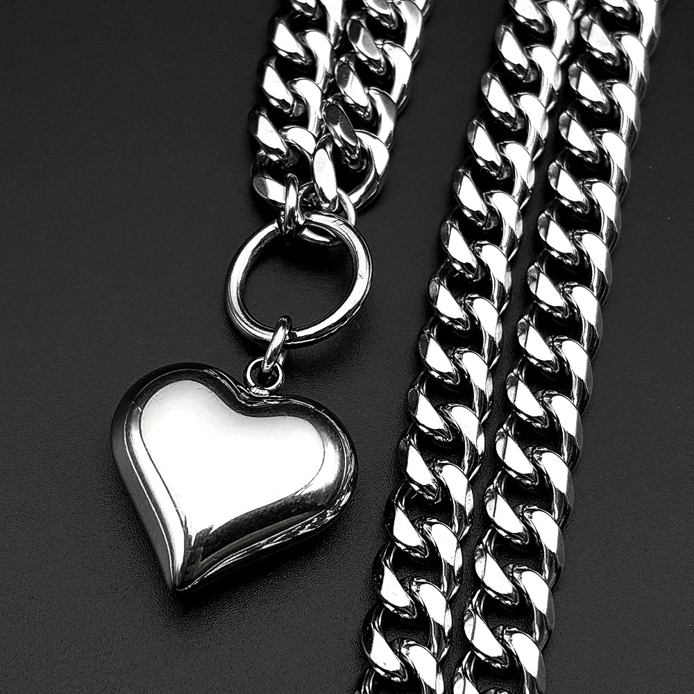 Heartbreaker Chunky Heart Necklace