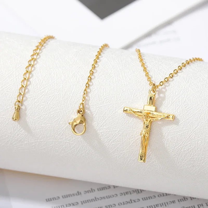 Vesper Cross Pendant Necklace