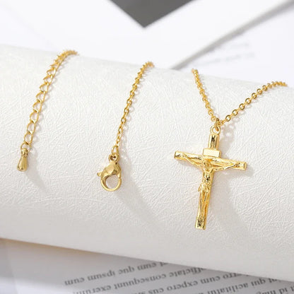 Vesper Cross Pendant Necklace