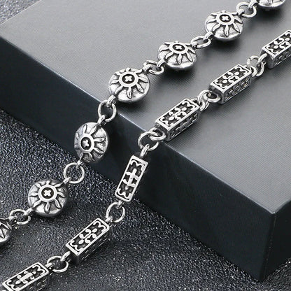 Wager Rose and Dice Charm Bracelet