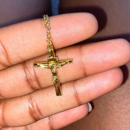 Vesper Cross Pendant Necklace