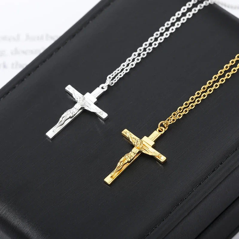 Vesper Cross Pendant Necklace