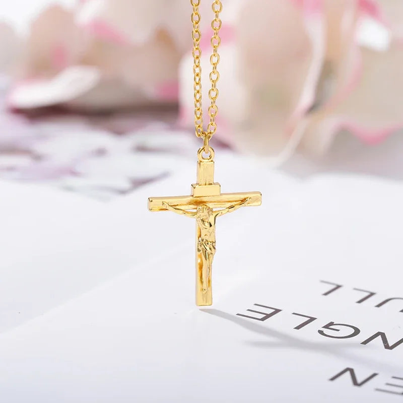 Vesper Cross Pendant Necklace