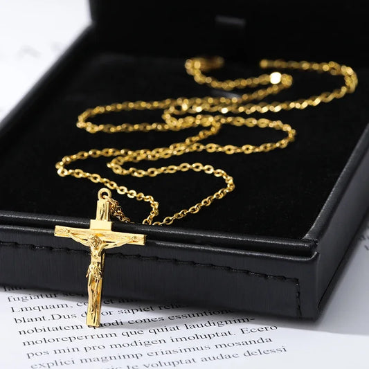 Vesper Cross Pendant Necklace