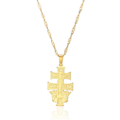 Vesper Cross Pendant Necklace