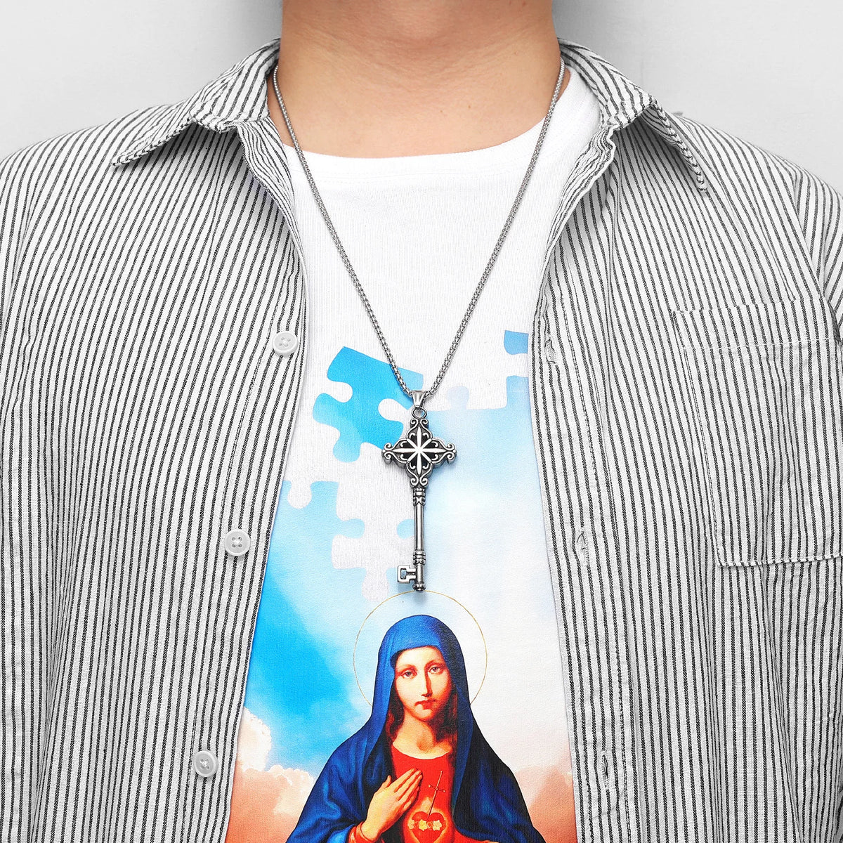 Keeper Cross Key Necklace