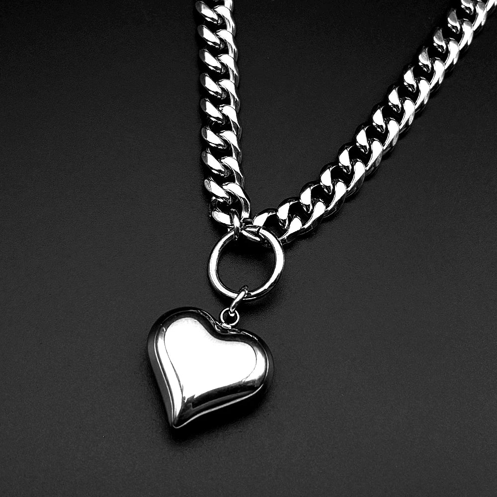 Heartbreaker Chunky Heart Necklace