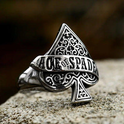 Wildcard Ace of Spades Ring