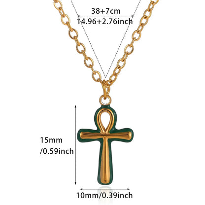 Vesper Cross Pendant Necklace