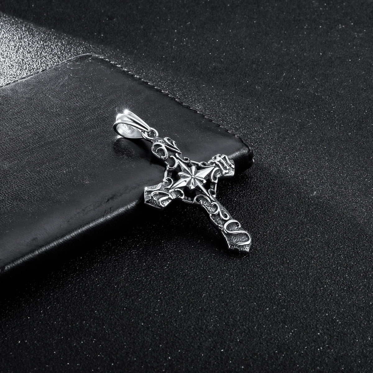 Penitent Twist Chain Cross Necklace