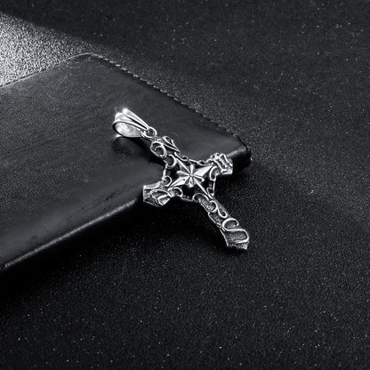 Penitent Twist Chain Cross Necklace
