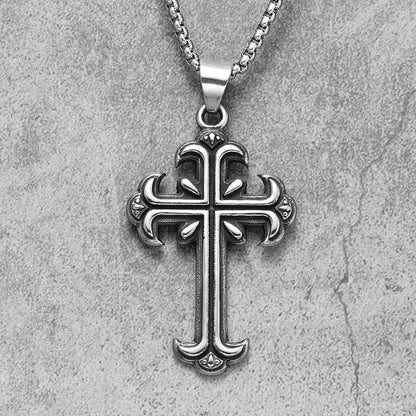 Sanctum Carved Cross Necklace