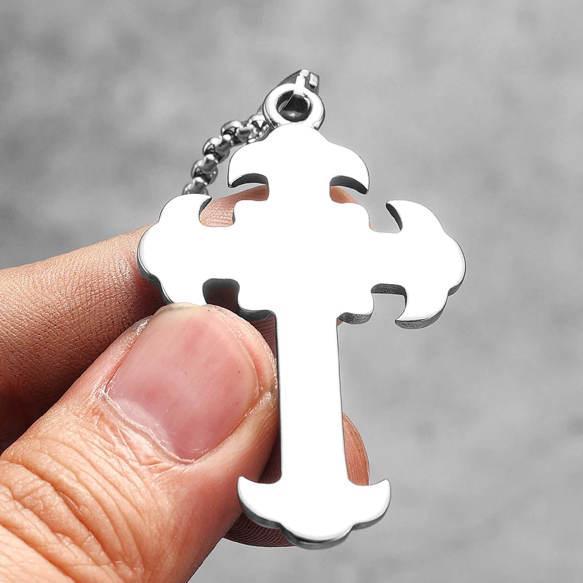 Sanctum Carved Cross Necklace